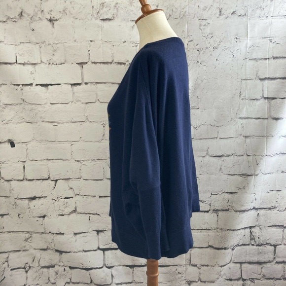 sessun Amish Oversized Boxy Dolman Sleeve sweater blue size‎ medium Angora - Picture 2 of 12